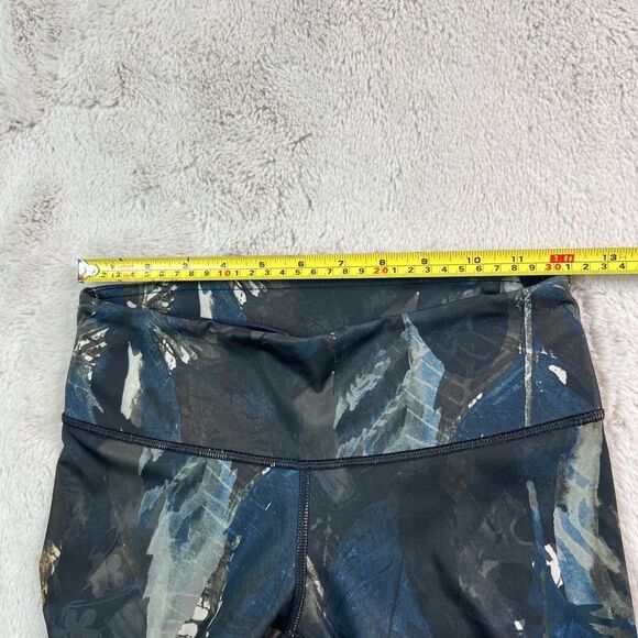 Lululemon Rare Wanderlust Leggings Wander Onder Pant Sz 4 Compass Seawheeze Logo - Picture 5 of 10
